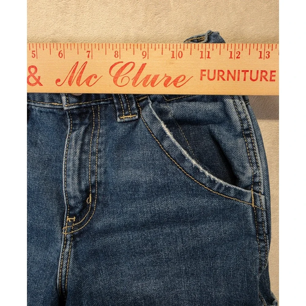 Old Navy Reissue Painters Pants Kids 10 Carpenter Blue Denim Jeans Hammer Loop